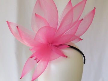 For Sale: Pink Crinoline Petals Headband Headpiece