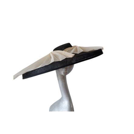 Danbury - Black & Ivory large Hat
