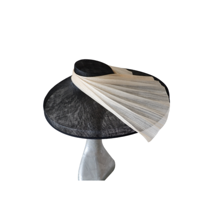 Danbury - Black & Ivory large Hat
