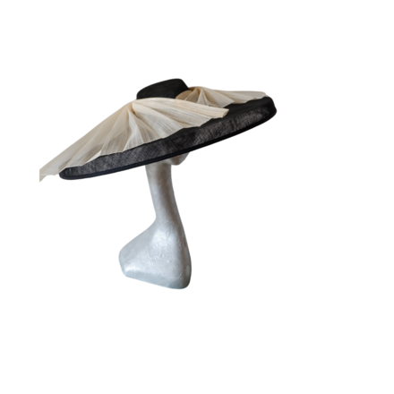 Danbury - Black & Ivory large Hat