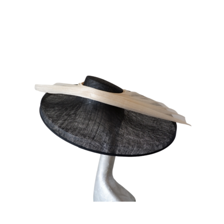 Danbury - Black & Ivory large Hat