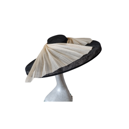 Danbury - Black & Ivory large Hat