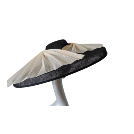 Danbury - Black & Ivory large Hat