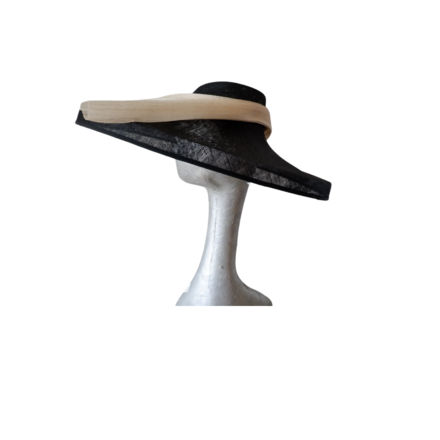 Danbury - Black & Ivory large Hat