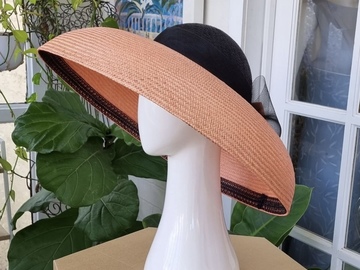 For Rent: Peach/Apricot Classic Dior Big Brim Hat