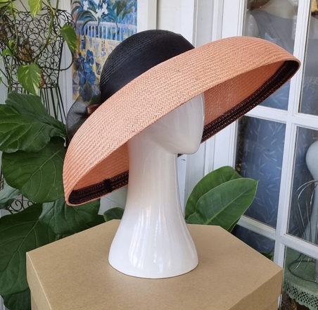 Peach/Apricot Classic Dior Big Brim Hat