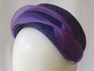 For Sale: Purple Crinoline Headband Headpiece