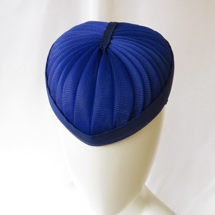 Cuore Azzurro - Royal Blue Heart Crinoline Hat