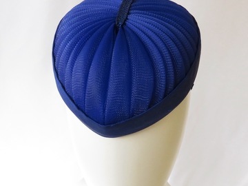 For Sale: Cuore Azzurro - Royal Blue Heart Crinoline Hat