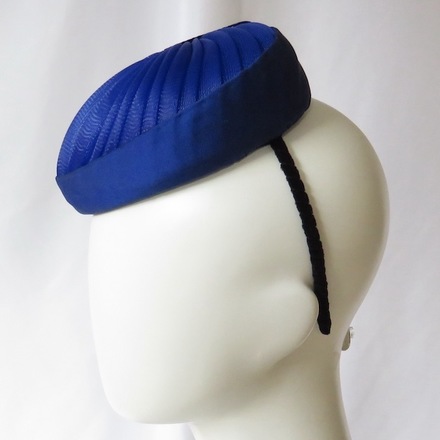 Cuore Azzurro - Royal Blue Heart Crinoline Hat