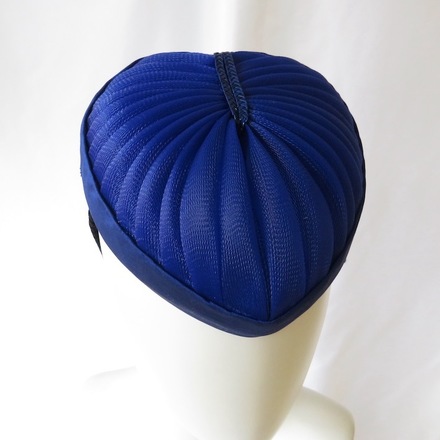 Cuore Azzurro - Royal Blue Heart Crinoline Hat