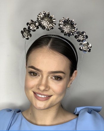 Silver Daisy Crown 