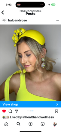 “SALE” Bouquet Bandeau in Neon yellow Leather 