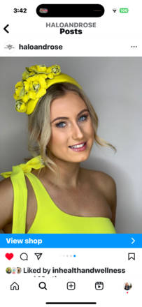 “SALE” Bouquet Bandeau in Neon yellow Leather 
