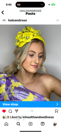 “SALE” Bouquet Bandeau in Neon yellow Leather 