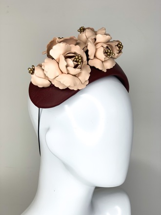 “SALE” Bouquet Bandeau Burgundy & Nude 