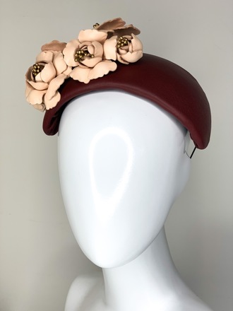 “SALE” Bouquet Bandeau Burgundy & Nude 