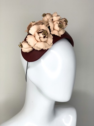 “SALE” Bouquet Bandeau Burgundy & Nude 