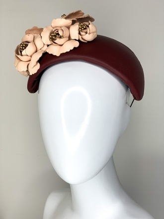 “SALE” Bouquet Bandeau Burgundy & Nude 