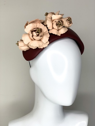 “SALE” Bouquet Bandeau Burgundy & Nude 