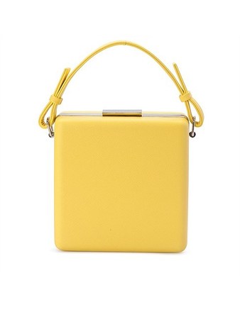 Olga Berg Ashley Saffiano Top Handle Bag 