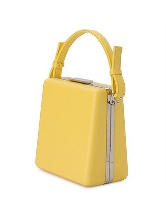 Olga Berg Ashley Saffiano Top Handle Bag 
