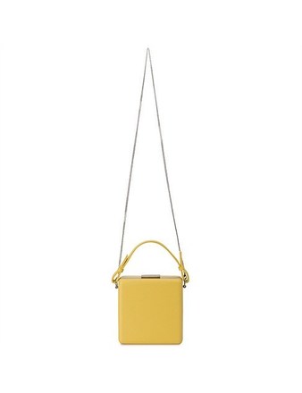 Olga Berg Ashley Saffiano Top Handle Bag 