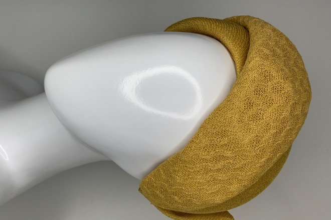 Vintage mustard Yellow turban style 