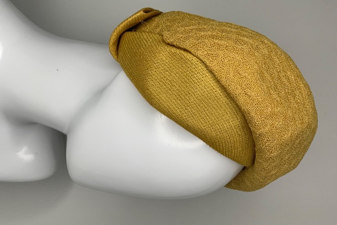 Vintage mustard Yellow turban style 