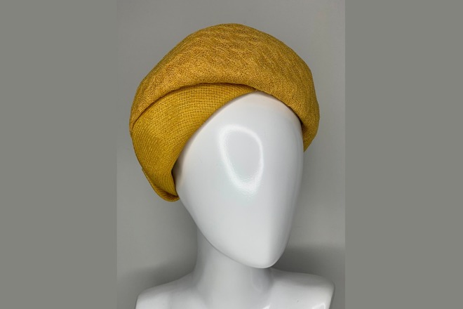 Vintage mustard Yellow turban style 
