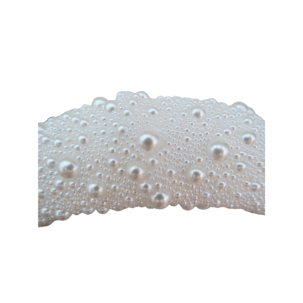 Portia - Pearl Bridal Headdress White