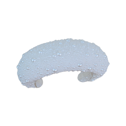 Portia - Pearl Bridal Headdress White