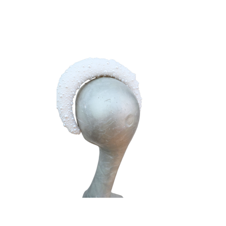 Portia - Pearl Bridal Headdress White