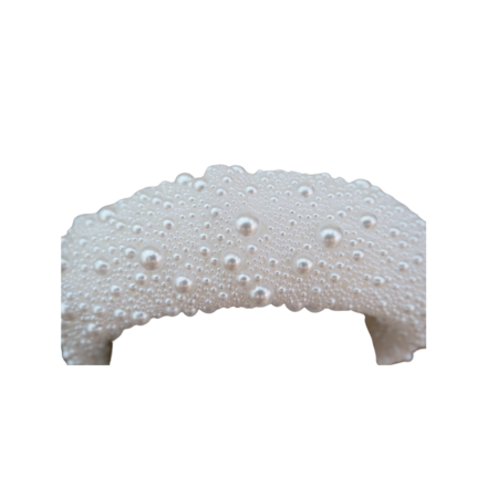 Portia - Pearl Bridal Headdress White