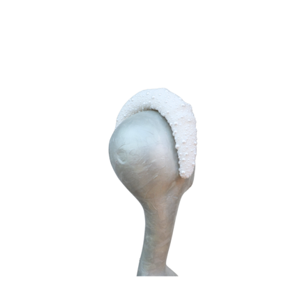 Portia - Pearl Bridal Headdress White