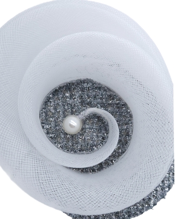Silver Crinoline Swirl Percher