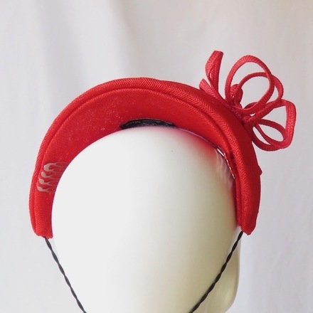 Bright Red Headband Headpiece