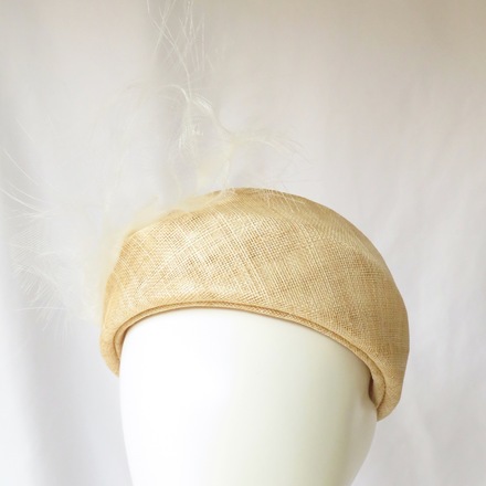 Natural Beige Sinamay Headband Headpiece