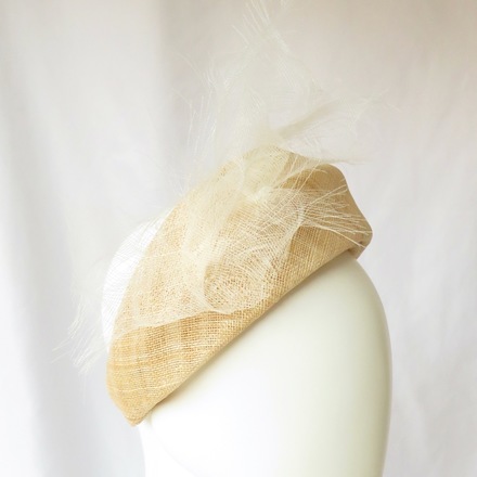 Natural Beige Sinamay Headband Headpiece