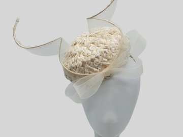 For Sale: Ivory Swiss Straw Button