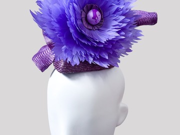 For Sale: LAVANDA Purple Ombre Mini Cocktail Hat