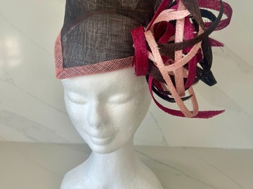For Sale: Kerry Stanley Chocolate & Pink Fascinator