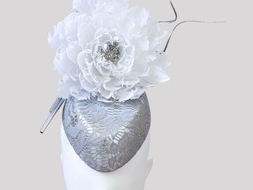 For Sale: CANDORE ARGENTATO Silver Leather Face Hugger