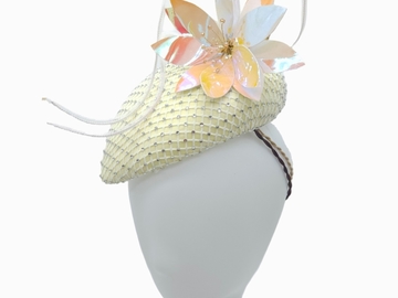 For Sale: Butter Yellow Rhinestone Facehugger
