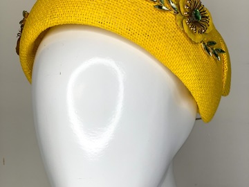 For Sale: Hepburn jewelled Halo in yellow