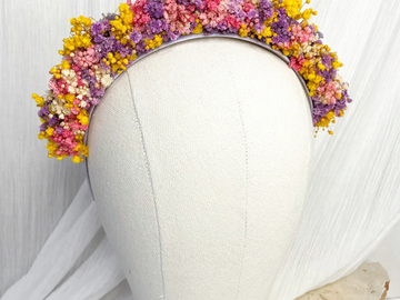 For Sale: Yellow & Purple Gyp Floral Headband
