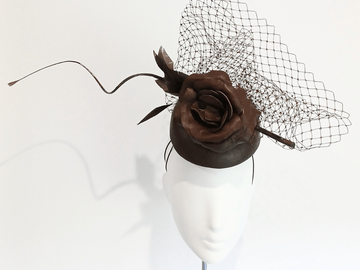 For Sale: Kiara - Women's Brown leather headpiece