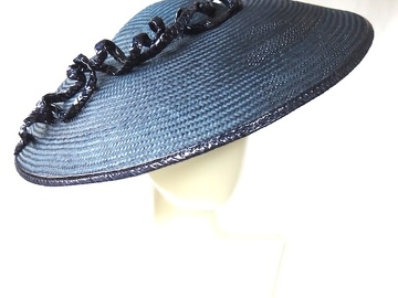 For Sale: Navy Blue Dior Wide Brim Hat