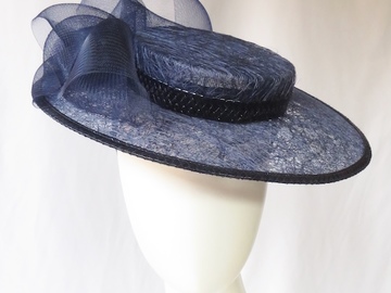 For Sale: Navy Blue Boater Hat