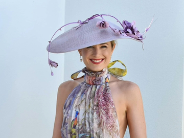 For Rent: Lilac Wide Brim Hat